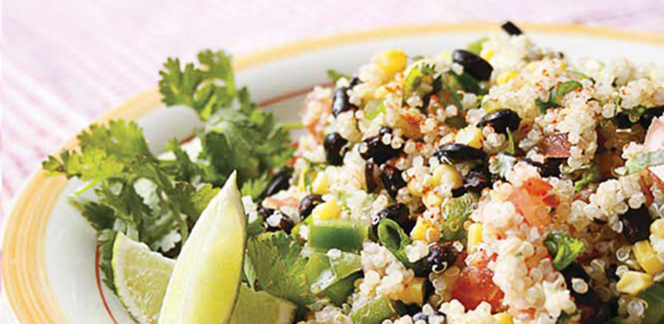 Salade de quinoa et fèves noires